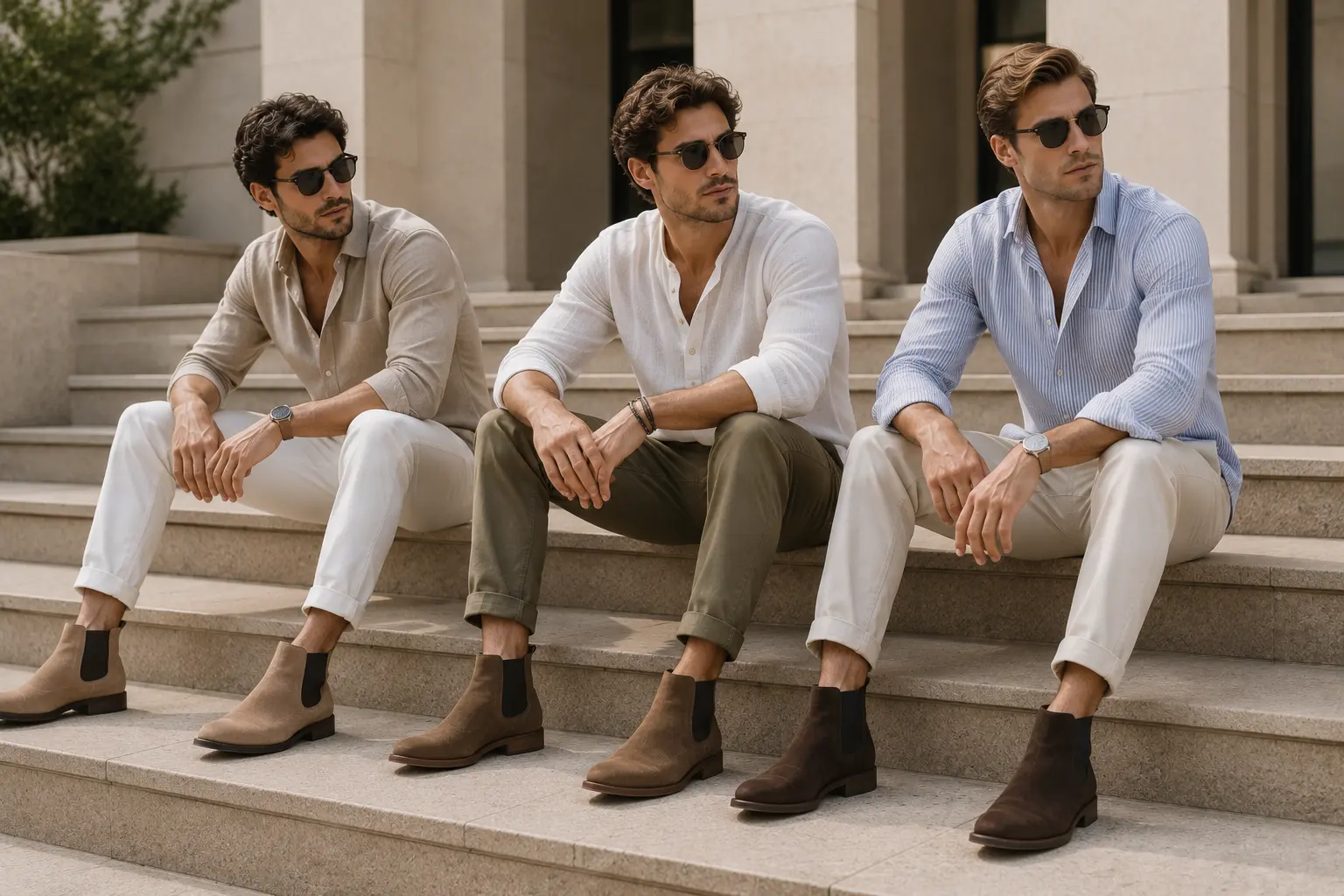 Summer Chelsea Boots Styling Steps