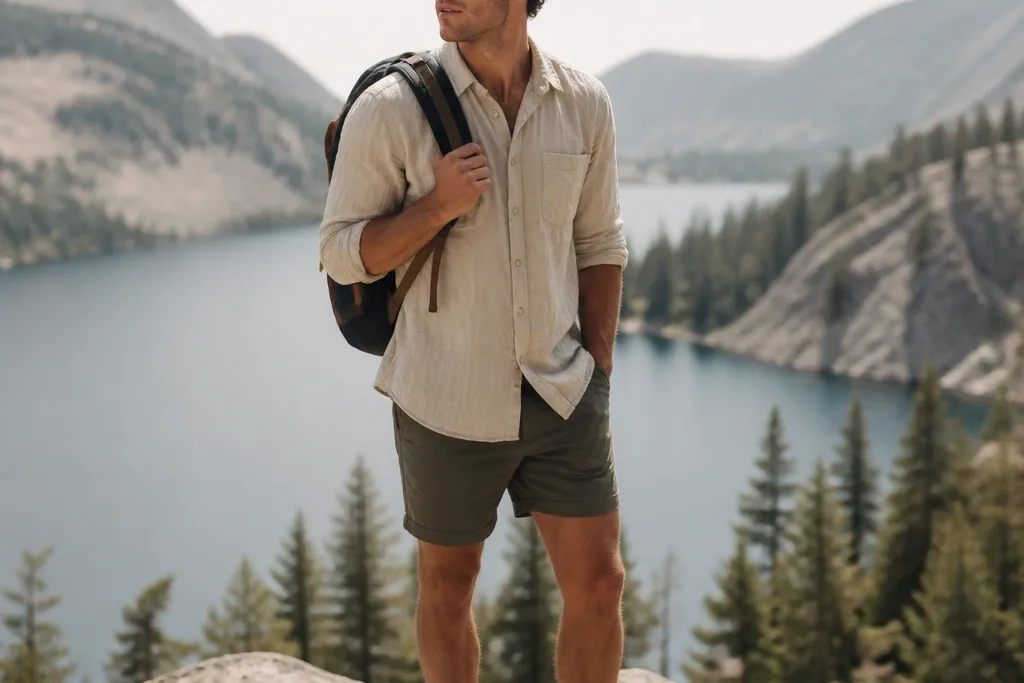 Cozy summer hiking fits for men that still look good
