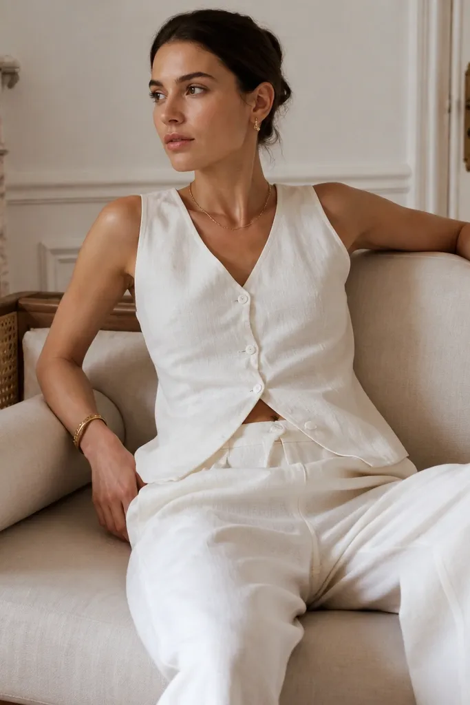 Renters-friendly old money summer fits, linen vs cotton