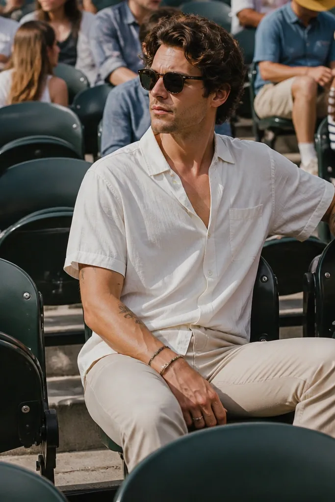 Low maintenance summer concert fits for men