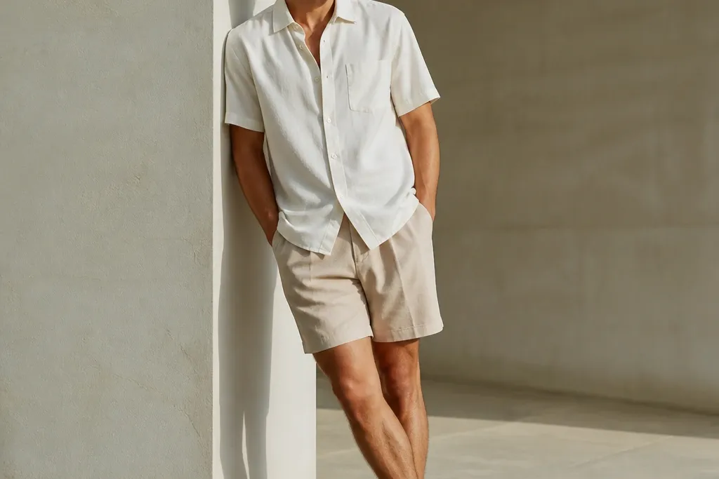 Modern minimalist simple summer fits for men