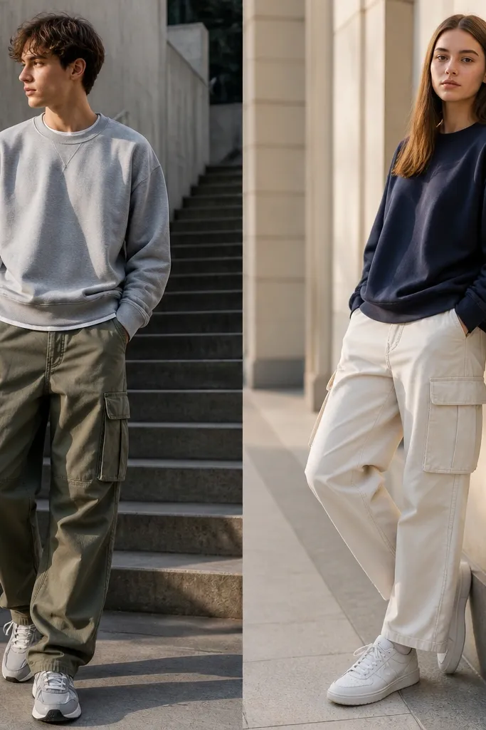 Sweatshirt Cargo Outfits