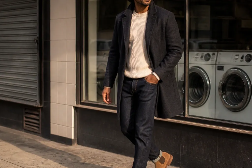 Tan Chelsea Boots Outfits for Men