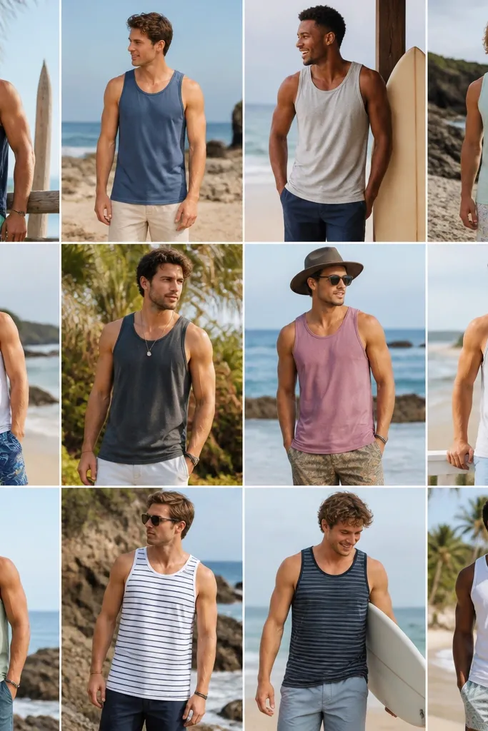 12 Tank Top Beach Outfits for Men - Best Styles Reviewed