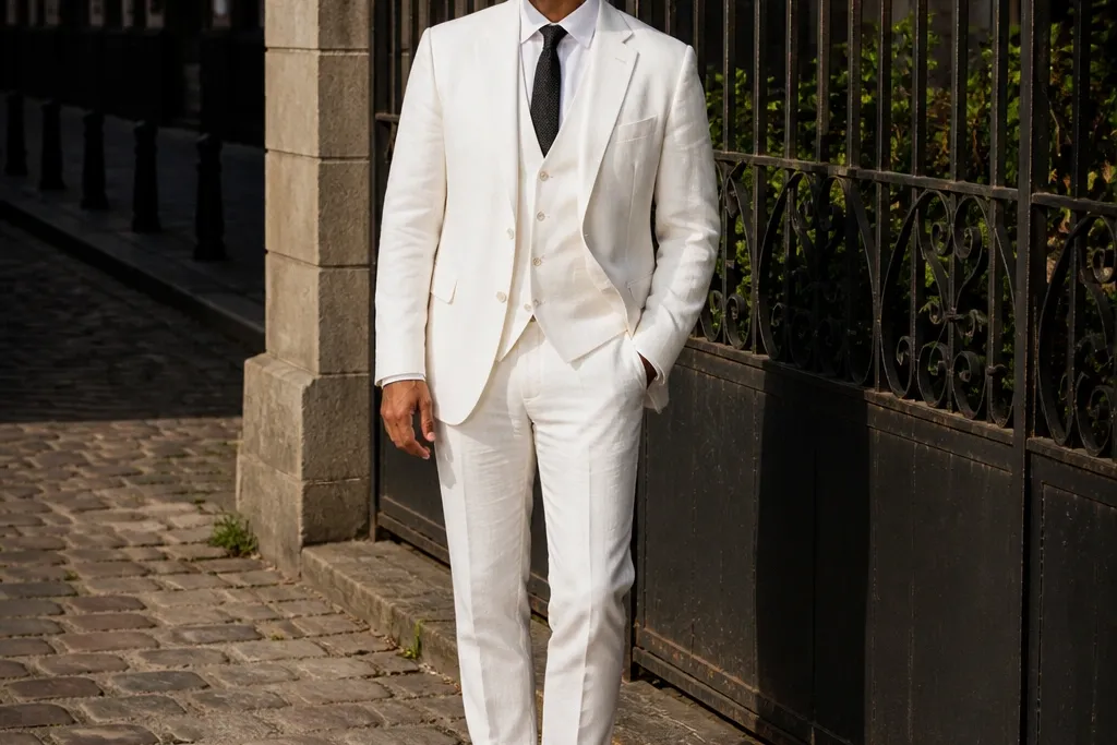 20 White Three-Piece Suits for Men